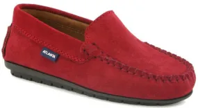 Altanta Moccasin Red Suede Leather Loafer