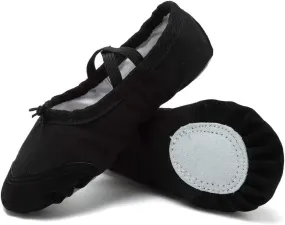 Ballet Women Canvas Dance Shoes Gymnastics Yoga Shoes Children Adult Soft Canvas Flats