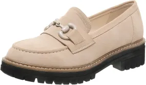 Bandkos Womens Penny Platform Loafers-Fashion Suede Platform Chunky Slip On Dress Shoes Business Lug Sole Loafers US Size 5-12