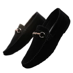 British boys' men's shoes soft sole leather surface men's loafer beanie shoes men's platform summer spirit guy dress resistance