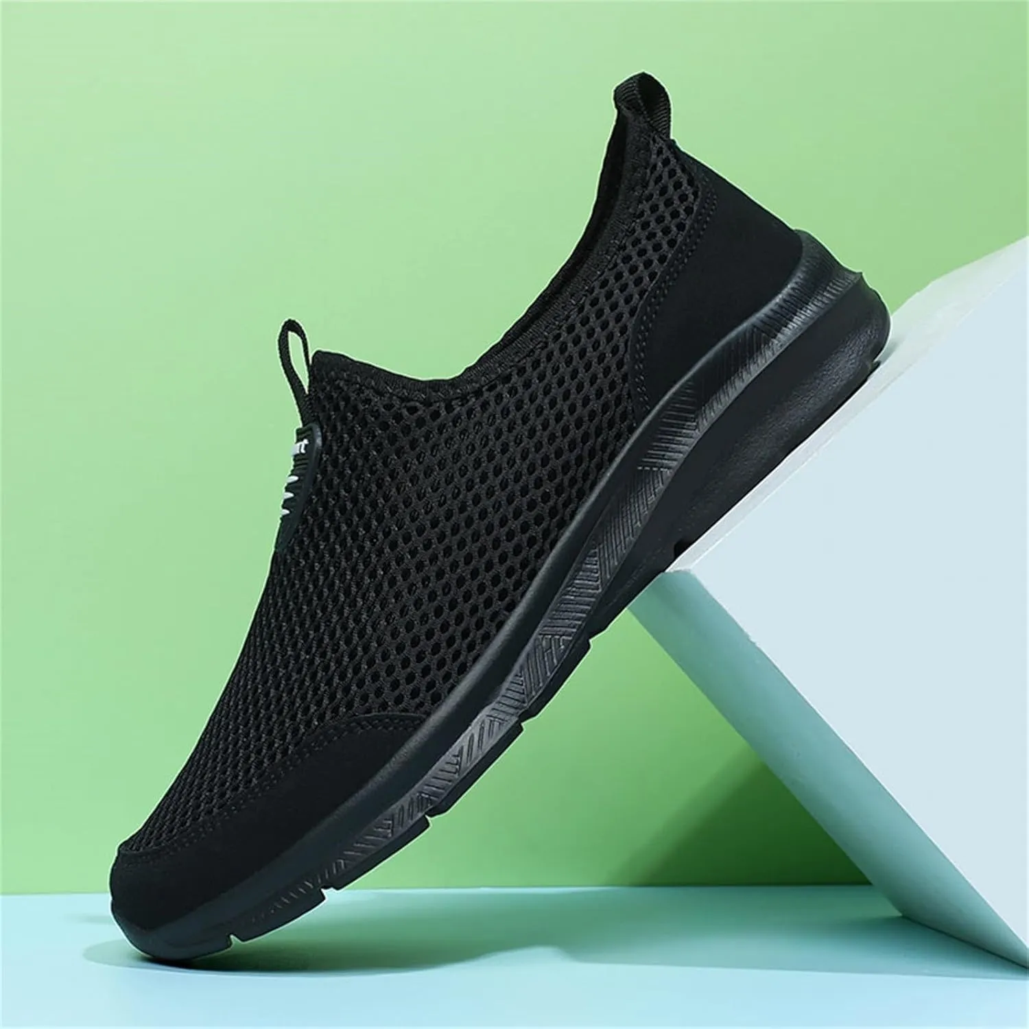 Casual Dress Shoes Fashion Summer Men Breathable Mesh Shallow Lace Up Casual Shoes