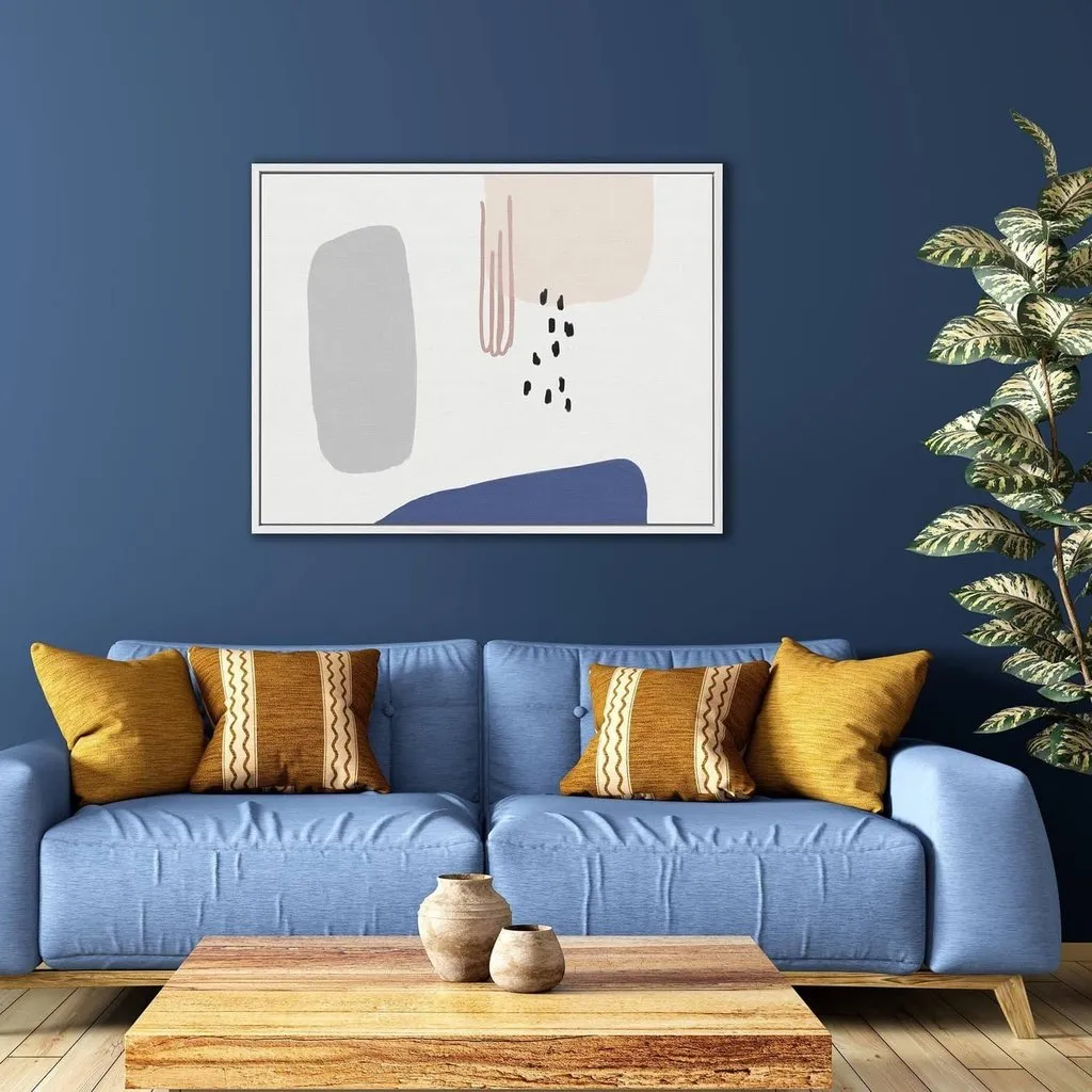 Colourful Abstract Framed Canvas