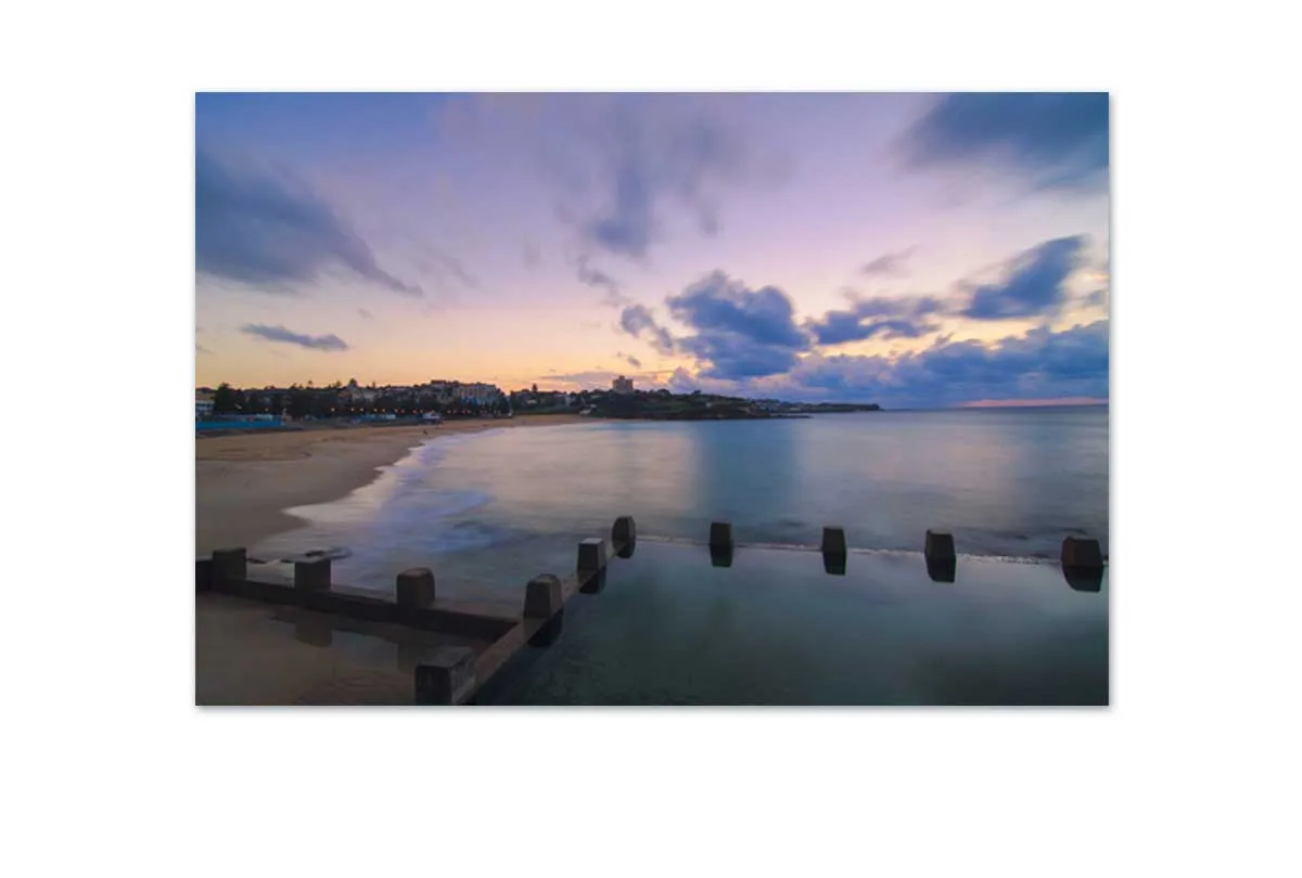 Daybreak Coogee Rock Pool, Sydney, Australia | Canvas Wall Art Print