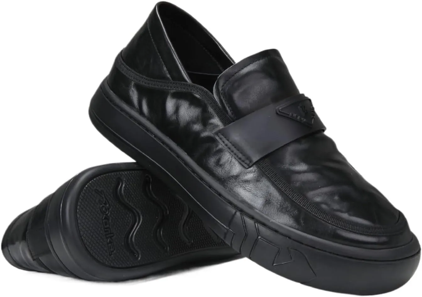 Dress Shoes for Men Men's Spring Business Casual Leather Shoes Thick-Soled Loafers