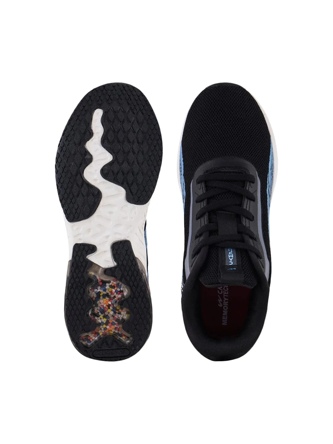 FIRST-CHILD Black Child Running Shoes