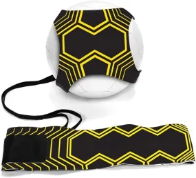 Football Kick Trainer Soccer Training Aids Hands Free Throw Sole Practice Equipment for Kids with Adjustable Belt Elastic Rope Fits Ball 3, 4,and 5