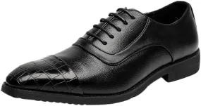 Formal Business Shoes for Men Formal Shoes Classic Patent Leather Shoes for Men Mens Oxford Leather Dress Shoes Classic Lace-up Formal Tuxedo Shoes