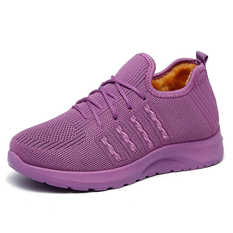 Groovywish Women Orthopedic Shoes Plus Fur Winter Shoes