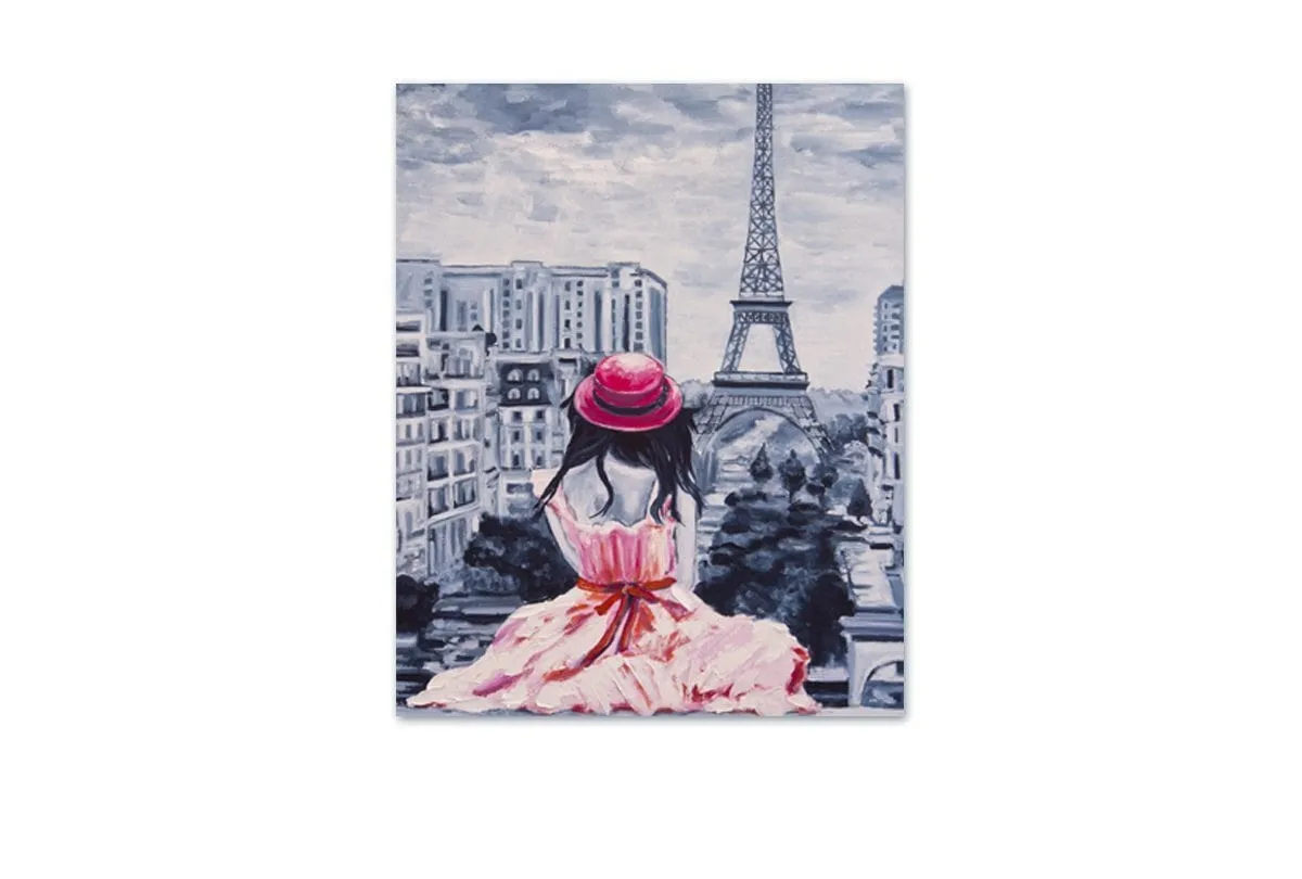 Lady in Paris | Canvas Wall Art Print