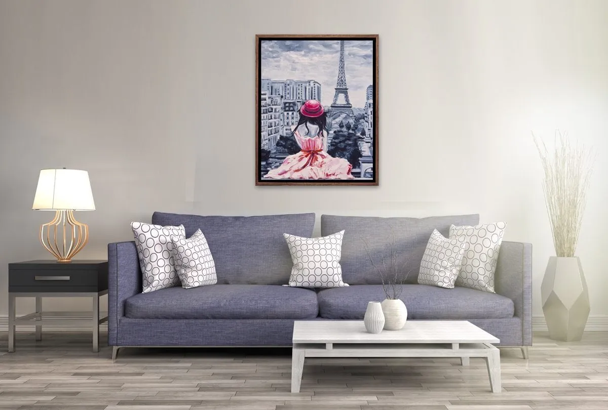 Lady in Paris | Canvas Wall Art Print