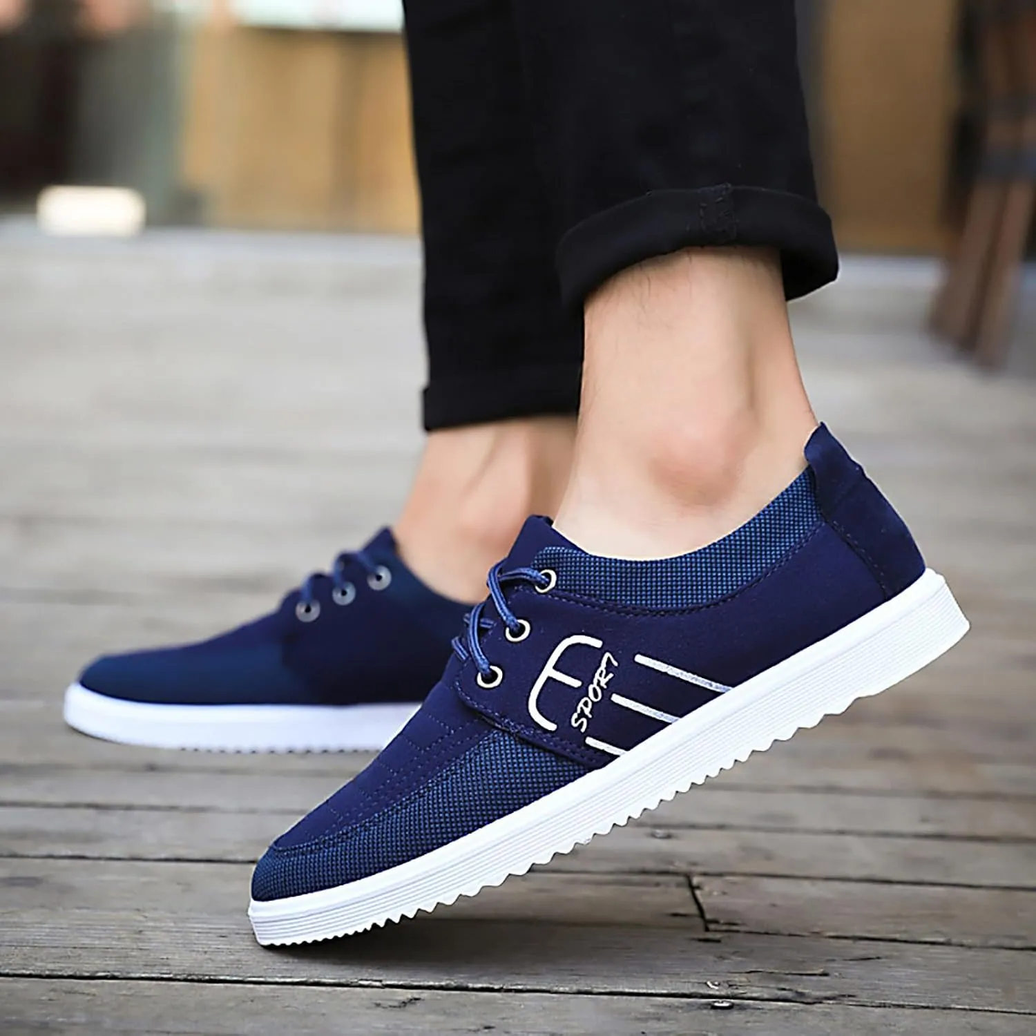 Mens Loafers & Slip-Ons Men Shoes Comfortable Soft Sole Casual Shoes Fashionable Canvas Breathable Casual Shoes