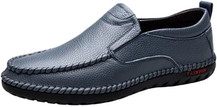 Mens Slip On Shoes with Arch Support - Breathable Casual Loafers Shoes for Plantar Fasciitis - Orthopedic Mens Boat Shoes for Daily Walking