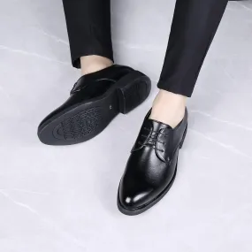 Oxford Shoes for Men New Men's Breathable Leather Shoes, Soft Black Leather Casual & Business Dress Shoes, Comfortable Spring & Autumn Shoes for Men, Formal & Casual Soft Bottom Oxfords