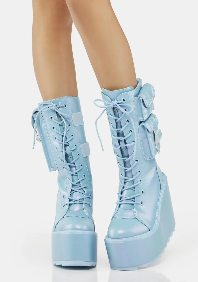 Pearl Blue Dune Desert Boots