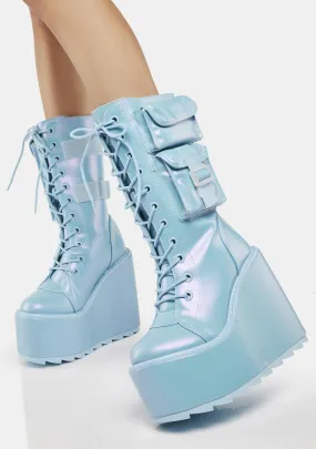 Pearl Blue Dune Desert Boots