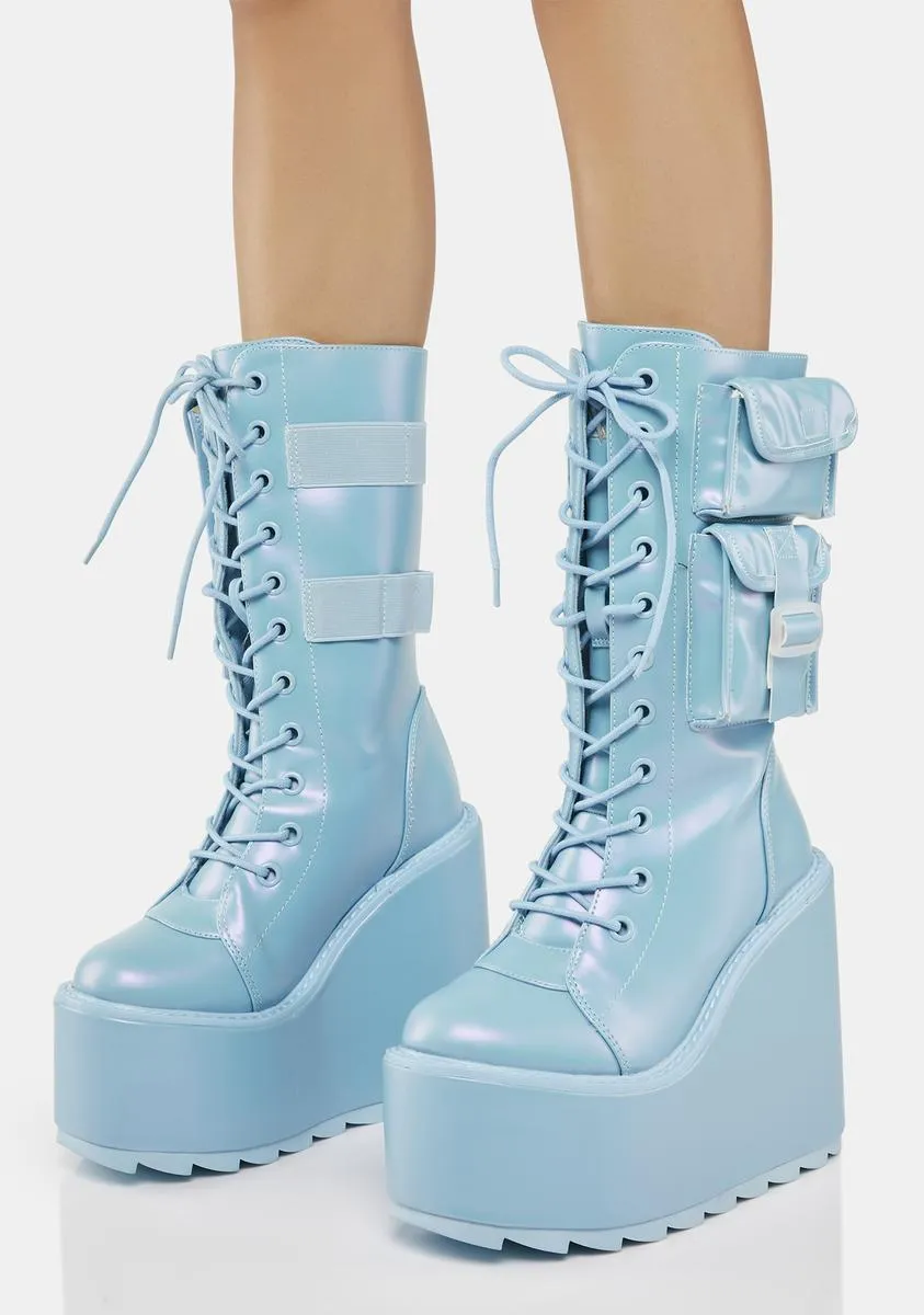 Pearl Blue Dune Desert Boots