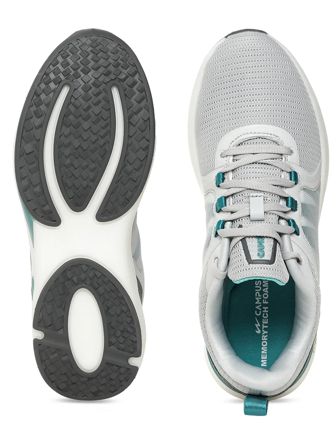 PEDRO Grey Men's Running Shoes