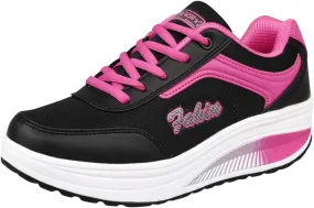 Walking Shoes Women Soft Comfy Running Shoe Fashion Lace up Sneakers Casual Lightweight Tennis Sneaker