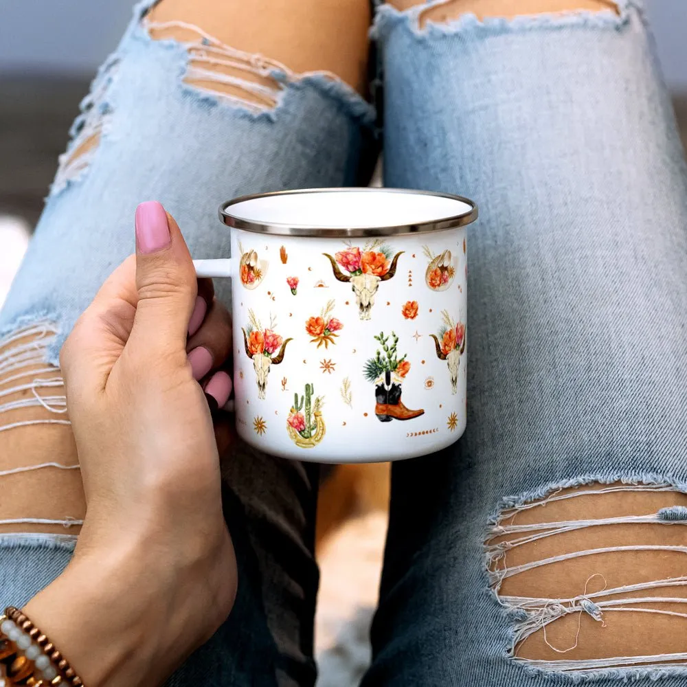 Western Desert Pattern Camp Mug