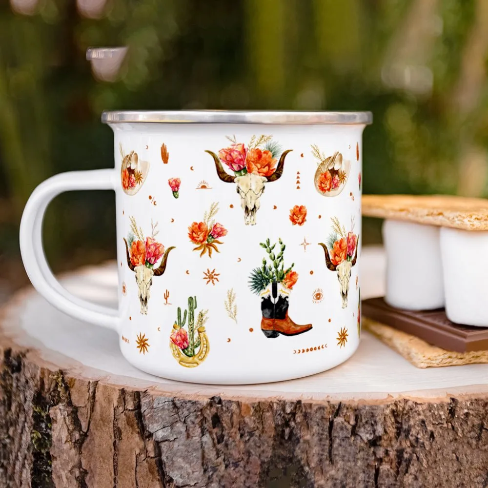 Western Desert Pattern Camp Mug