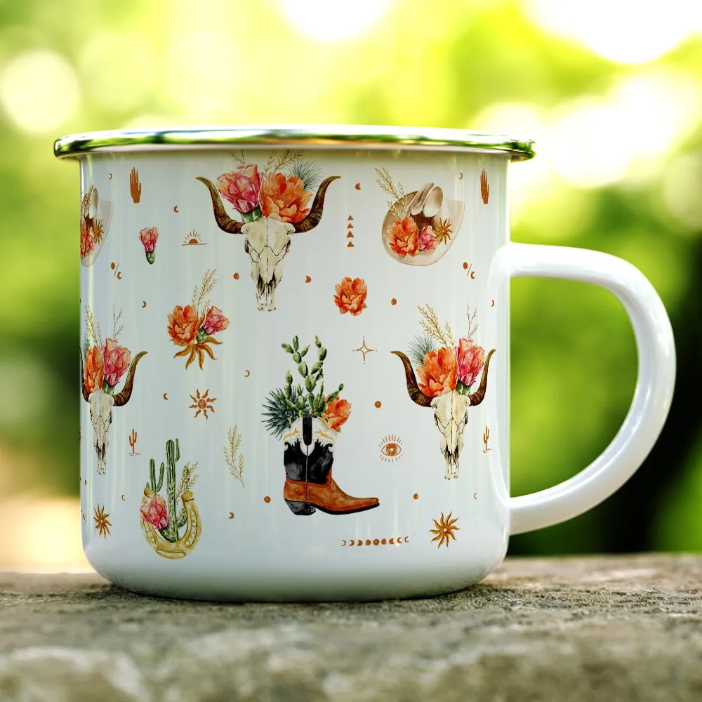 Western Desert Pattern Camp Mug