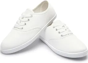 Women Canvas Sneakers Cute Walking Shoes Classic Canvas Shoes Comfort Lace Up Tennis Shoes Lightweight Textile Flats Shoes Foam Flat Shoes Biscuit Shoes