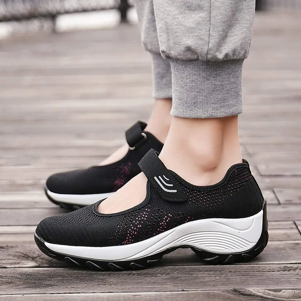 Women's Fashion Sneaker Mesh Slip On Black Non Slip Shoes for Women Comfortable Hiking Tennis Shoes for Women Women Green Loafers Shoes Womens Sneakers White