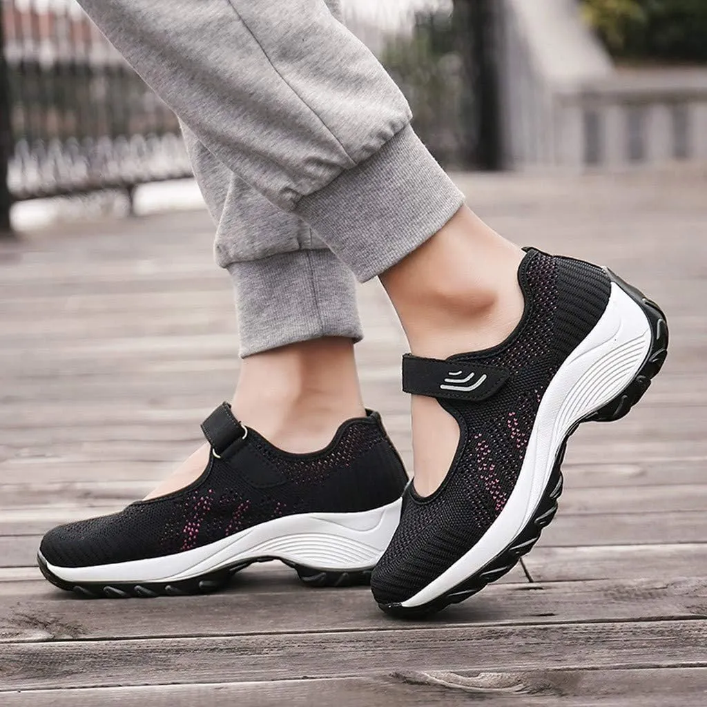 Women's Fashion Sneaker Mesh Slip On Black Non Slip Shoes for Women Comfortable Hiking Tennis Shoes for Women Women Green Loafers Shoes Womens Sneakers White