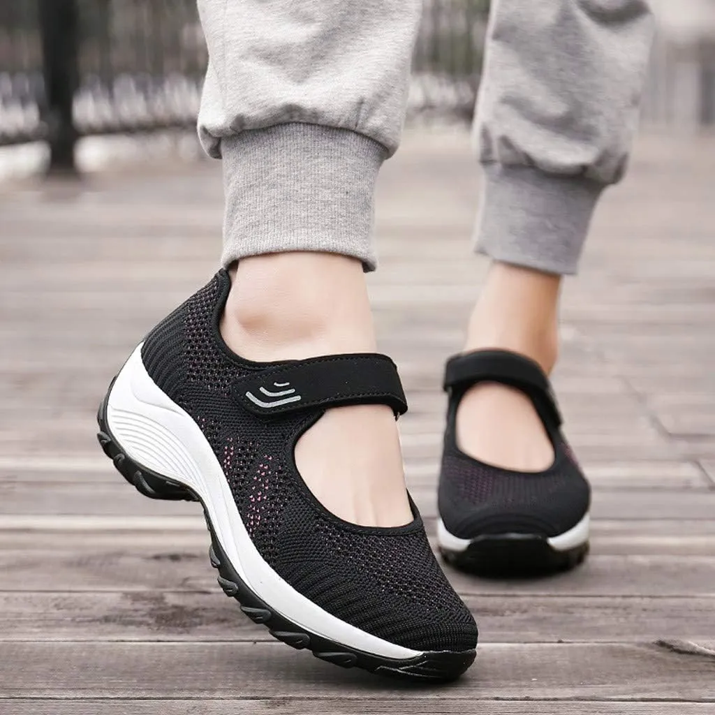 Women's Fashion Sneaker Mesh Slip On Black Non Slip Shoes for Women Comfortable Hiking Tennis Shoes for Women Women Green Loafers Shoes Womens Sneakers White