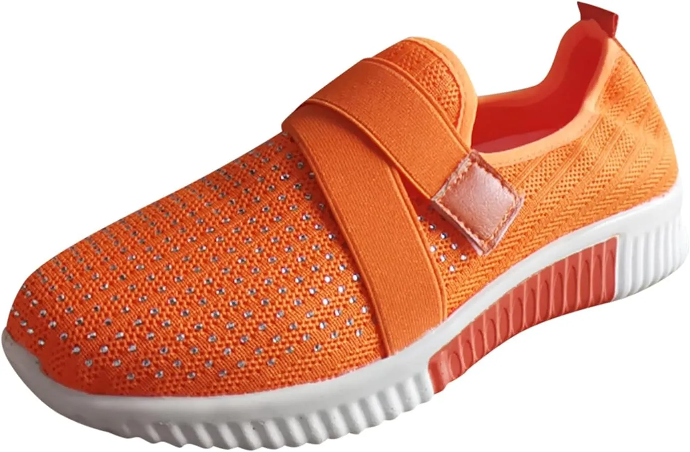 Women's Fashion Sneaker Mesh Slip On Black Non Slip Shoes for Women Comfortable Waterproof Shoes for Women Walking Fall Shoes for Women 2024 Loafers Black Sneakers for Men