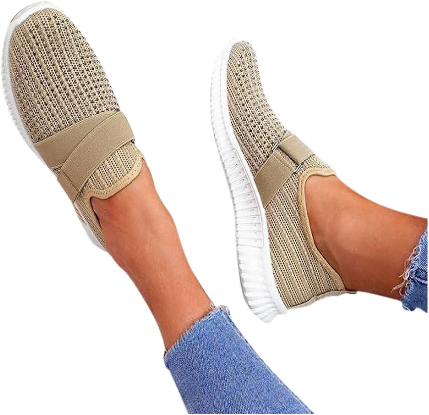 Women's Fashion Sneaker Womens Walking Shoes Slip On Fashion Platform Tennis Shoes Winter Loafers for Women Black Platform Sneakers for Women